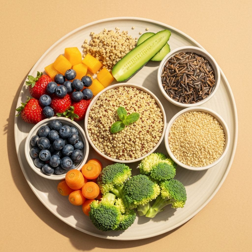 Aesthetic representation of balanced nutrition